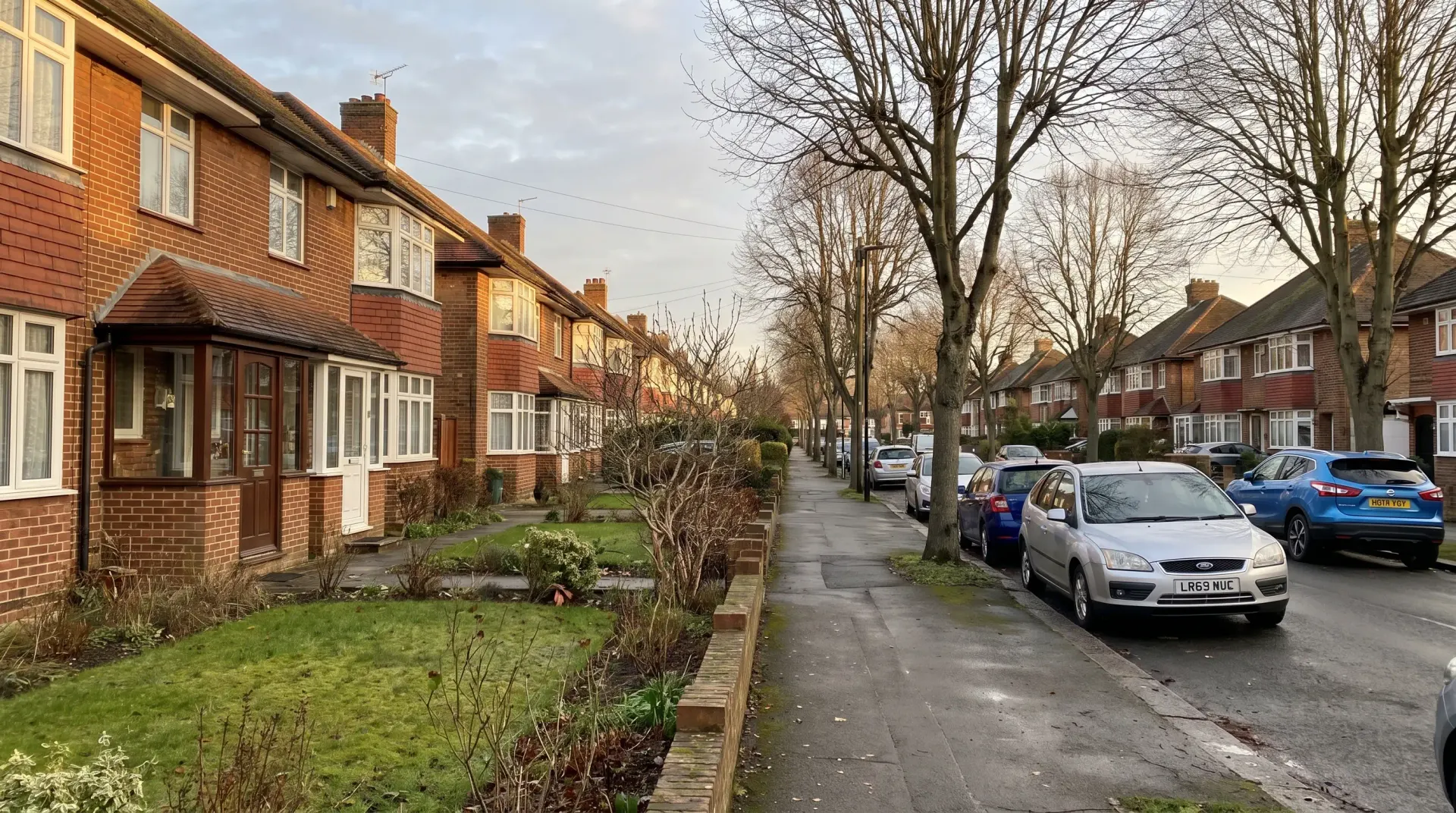 Electricians in Finchley — a street of 1930s semi-detached houses of the kind we work on across Barnet