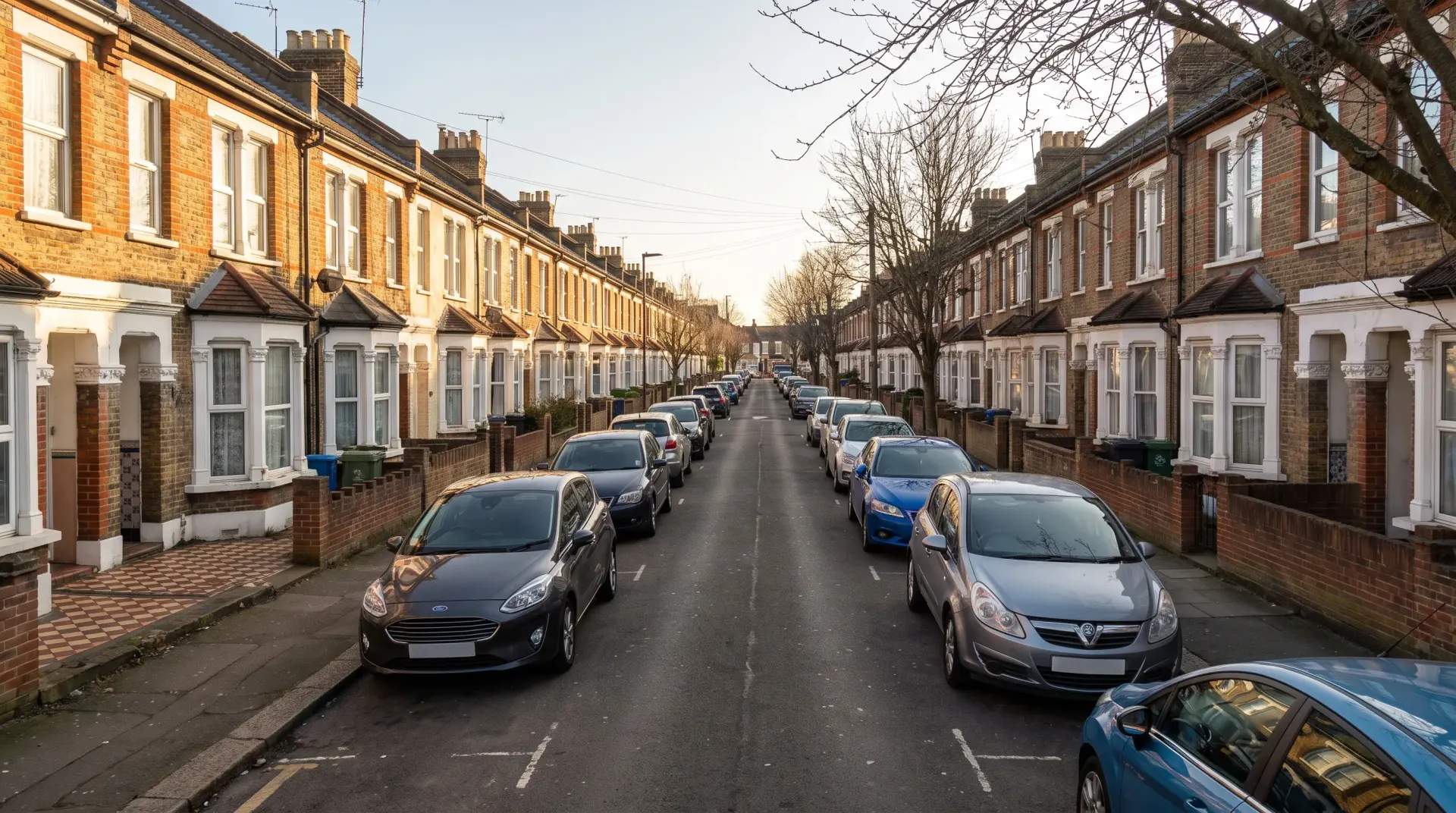 Electricians in Plaistow — a street of Victorian terraced houses of the kind we work on across Newham