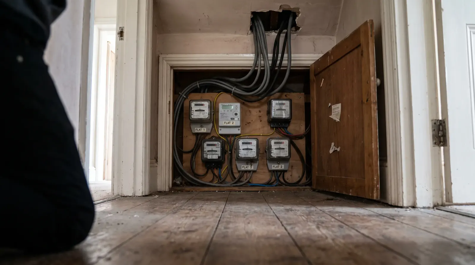 Separate meters for each flat in a converted house — landlord electrics in Forest Gate