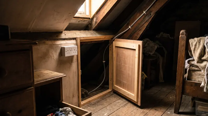 A new socket on the knee wall of a finished loft conversion — loft and extension circuits in Wanstead