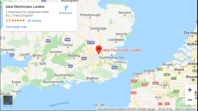 Ideal Electricians Google Map